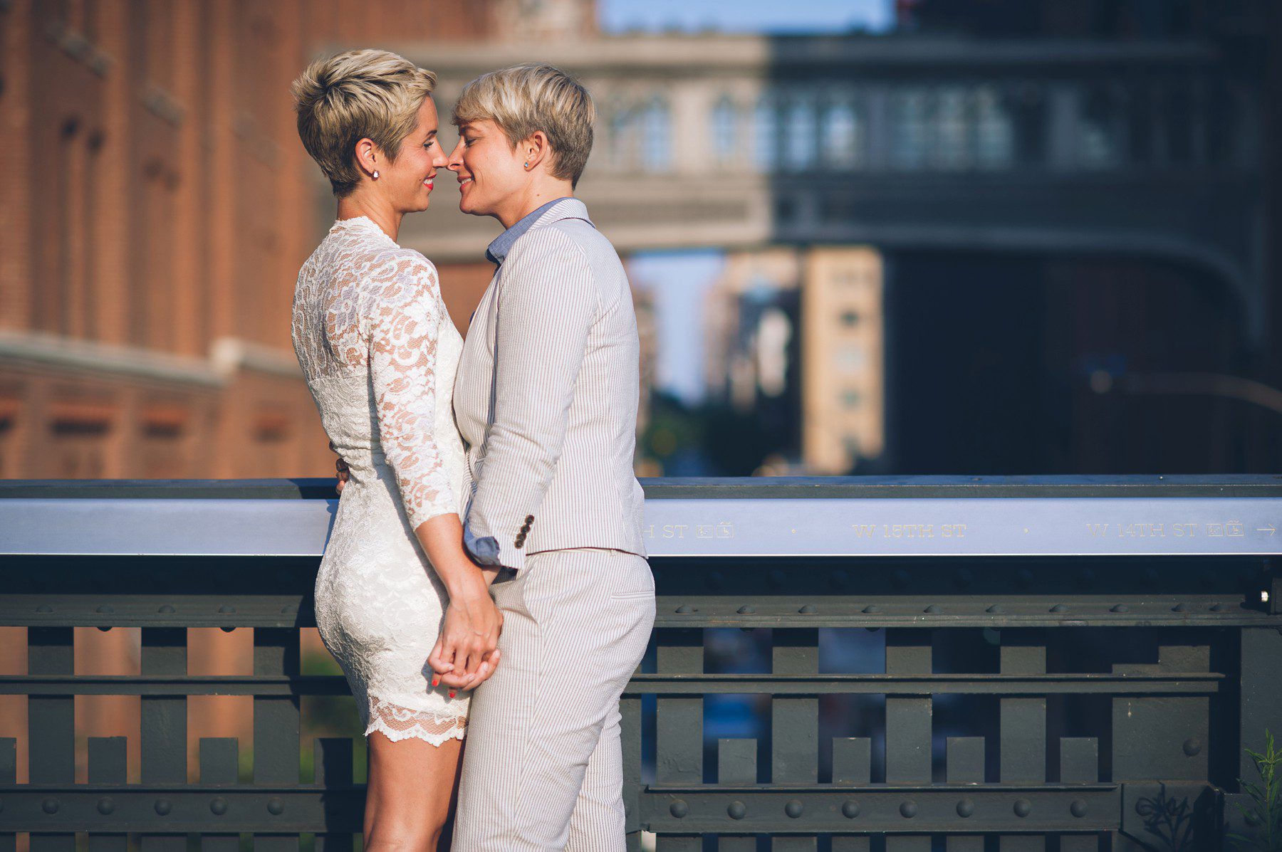 elope in new york,elopement in NYC,heiraten in new york,highline park,love is love,