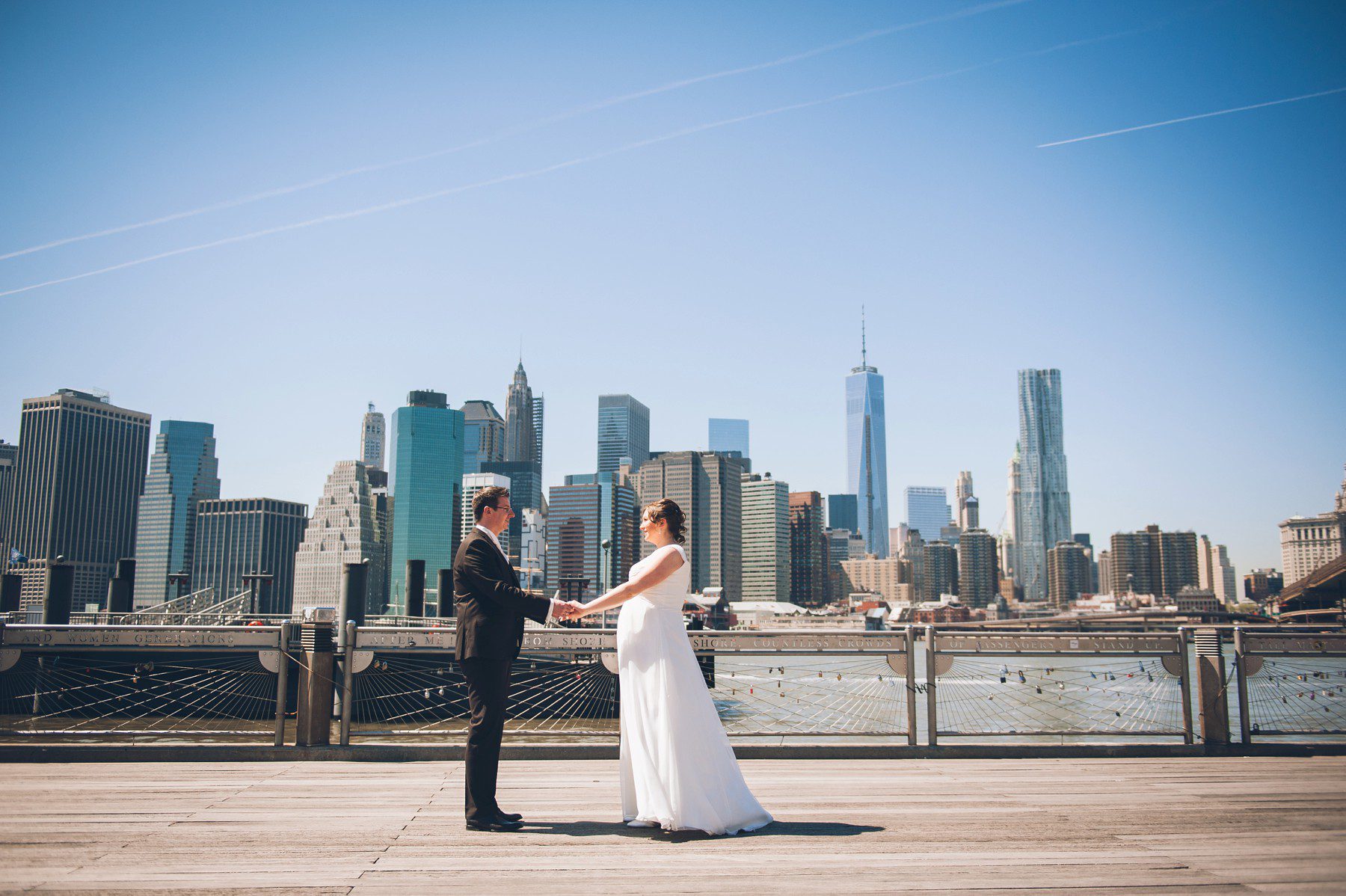 new york skyline wedding