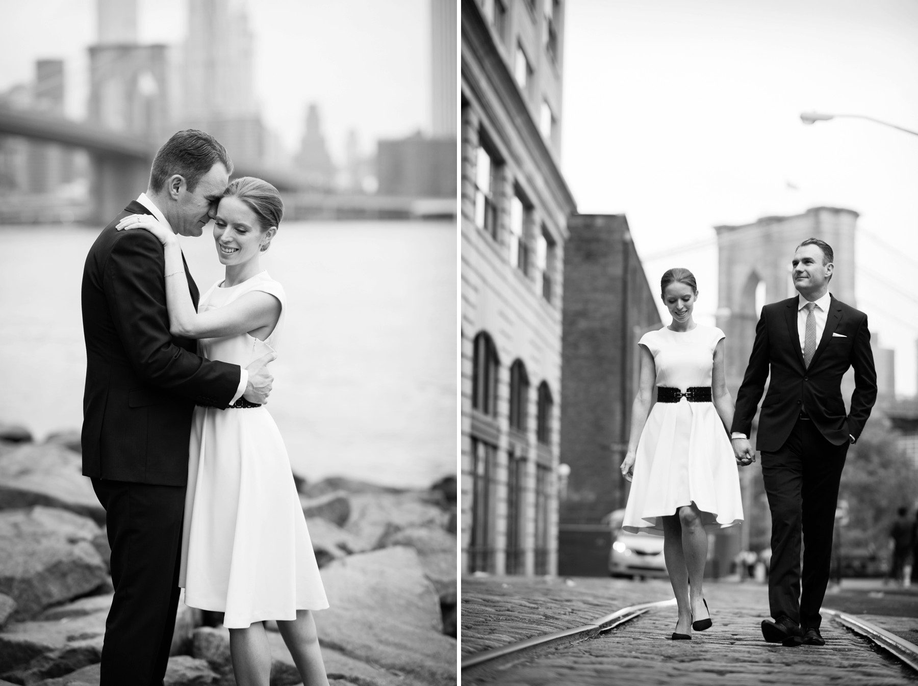 new york elopement sascha reinking photography cobble stone street