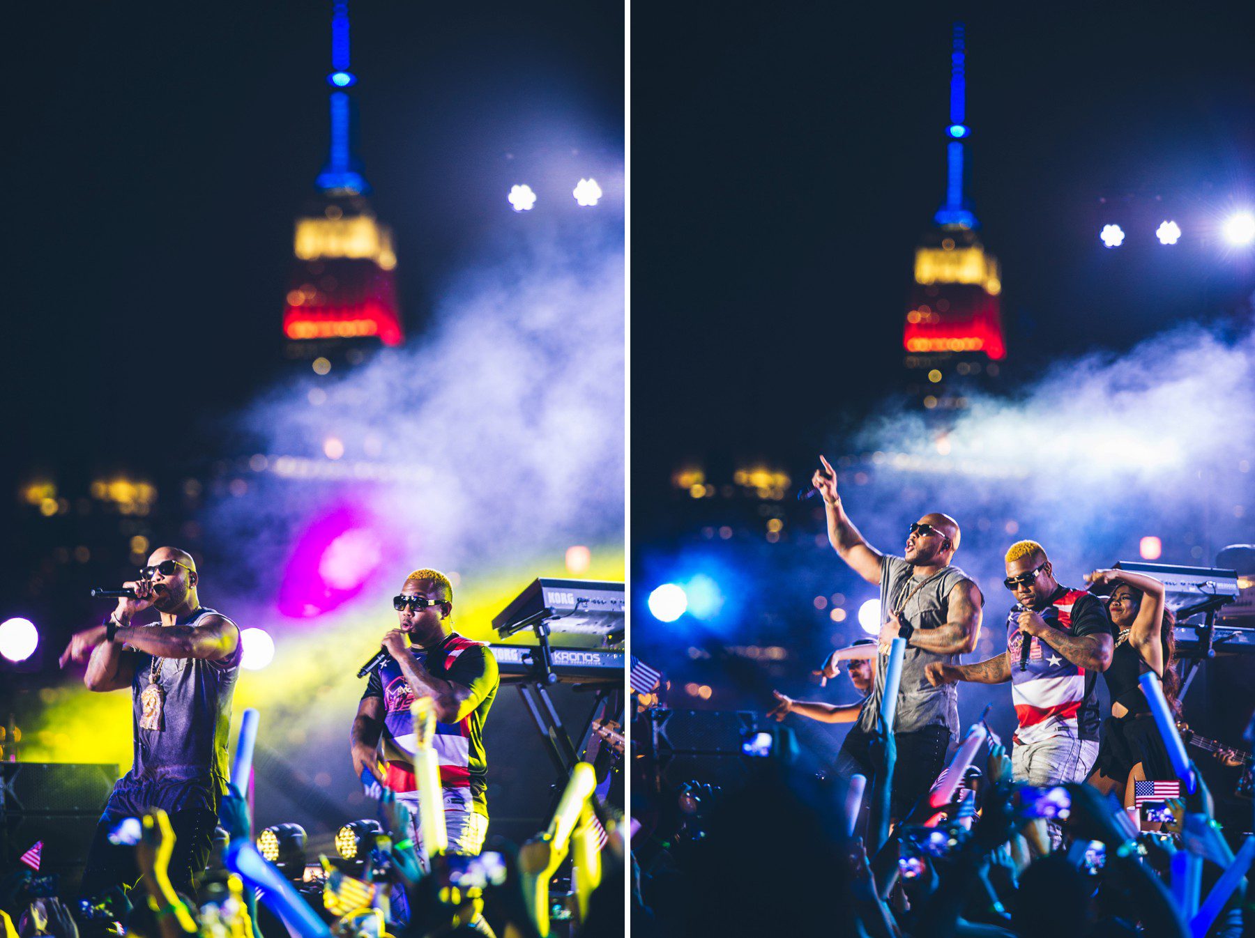 Flo Rida in front of Empire State Building