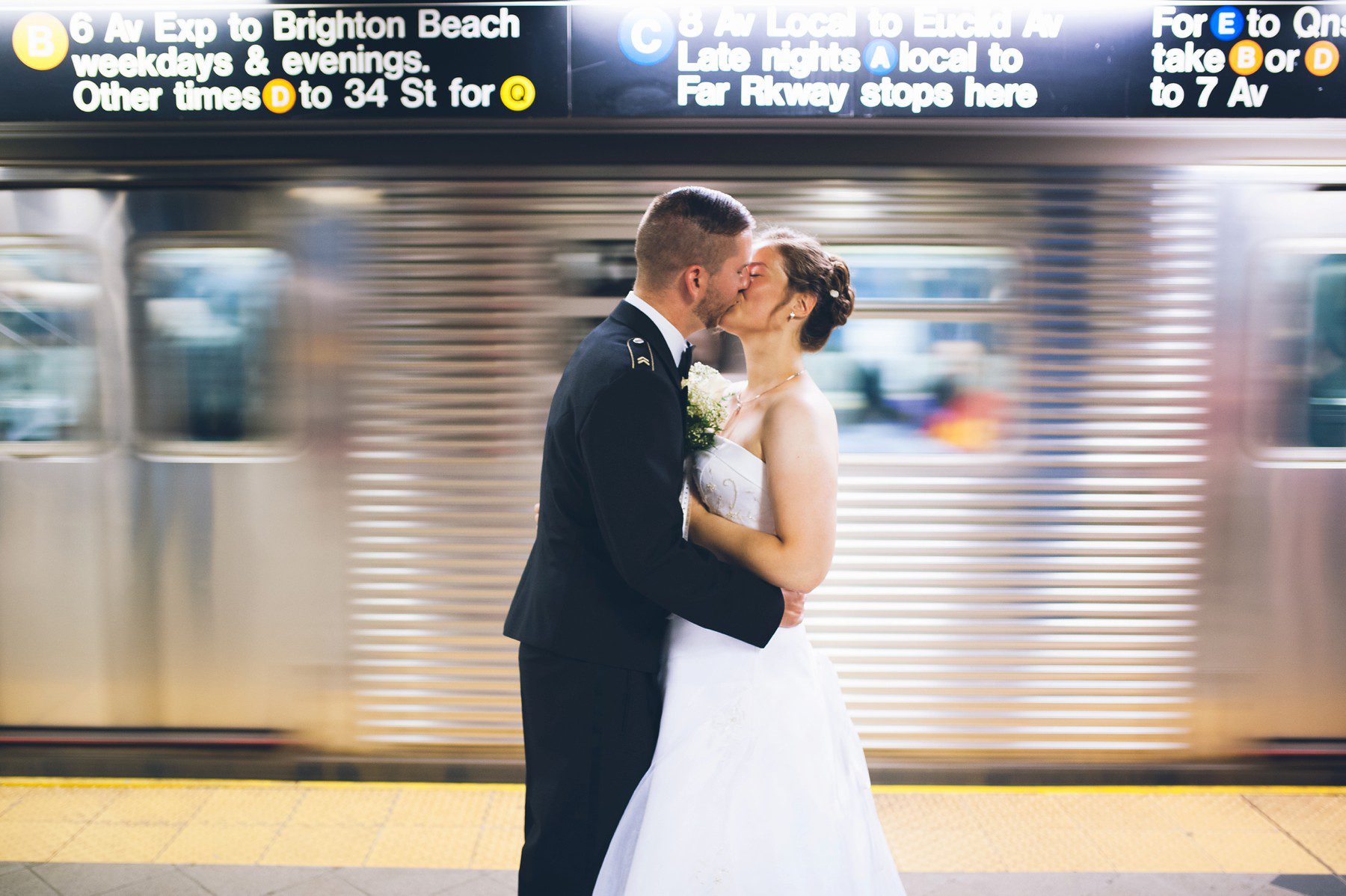 kisses in the new york subway elopement