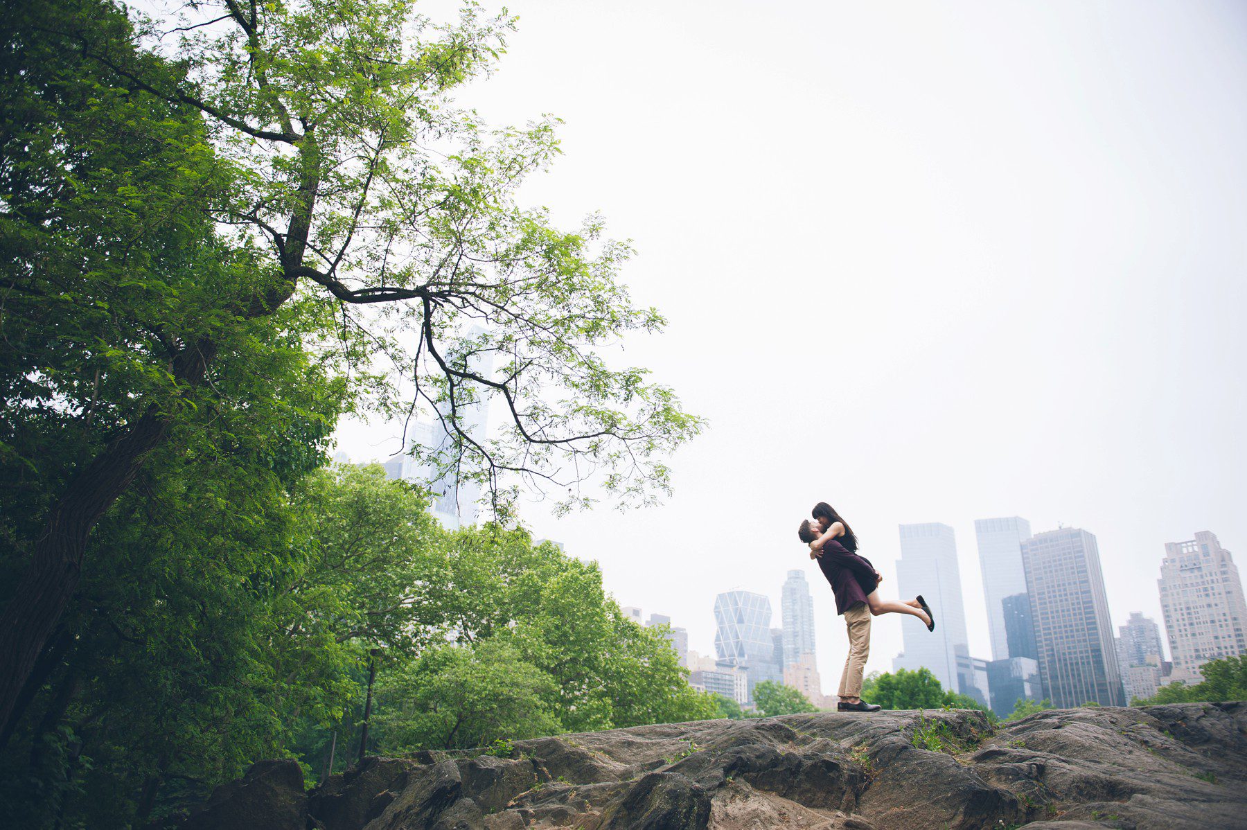 Hochzeitsantrag propose New York Central Park