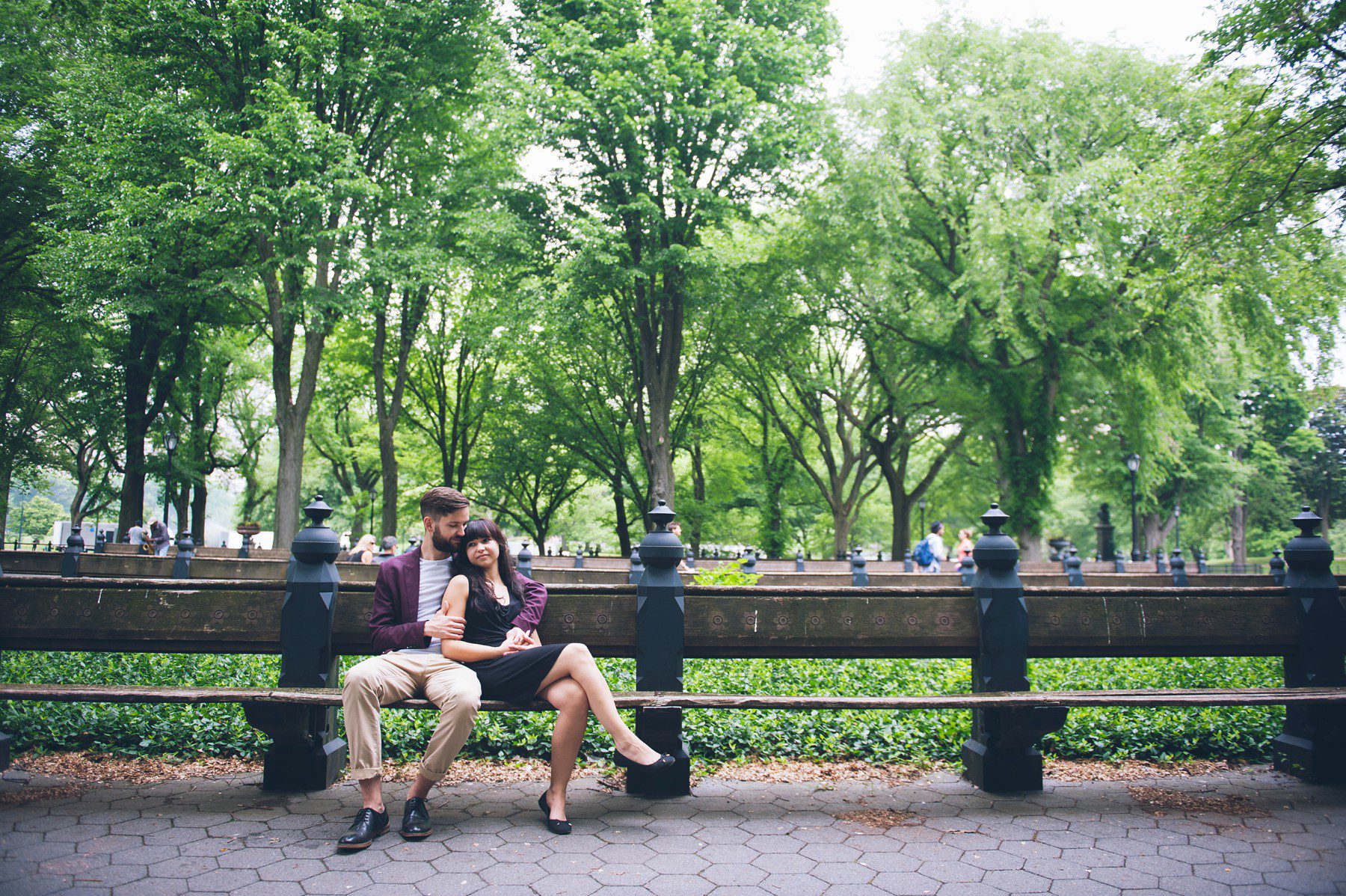Heiratsantrag propose New York Central Park The Mall