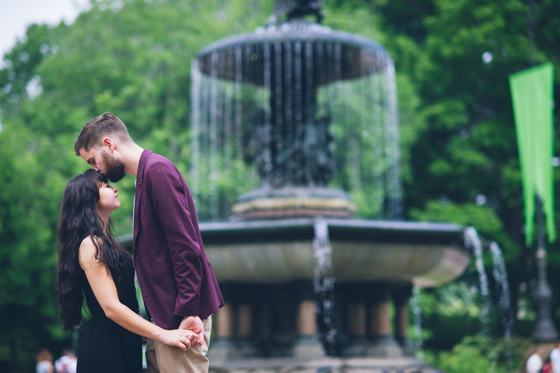 Heiratsantrag proposal New York Central Park Bethesda Fountain