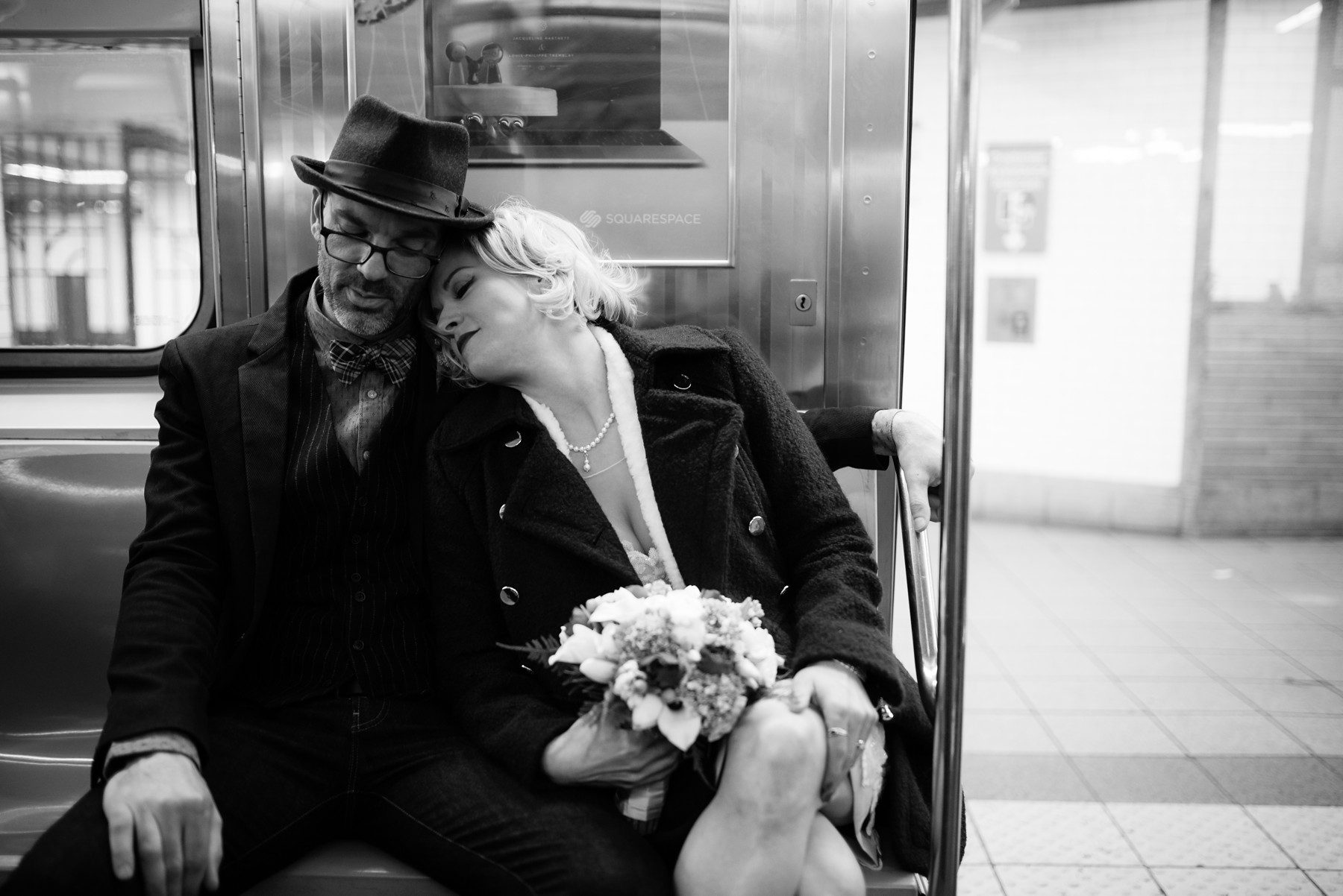 nyc subway wedding