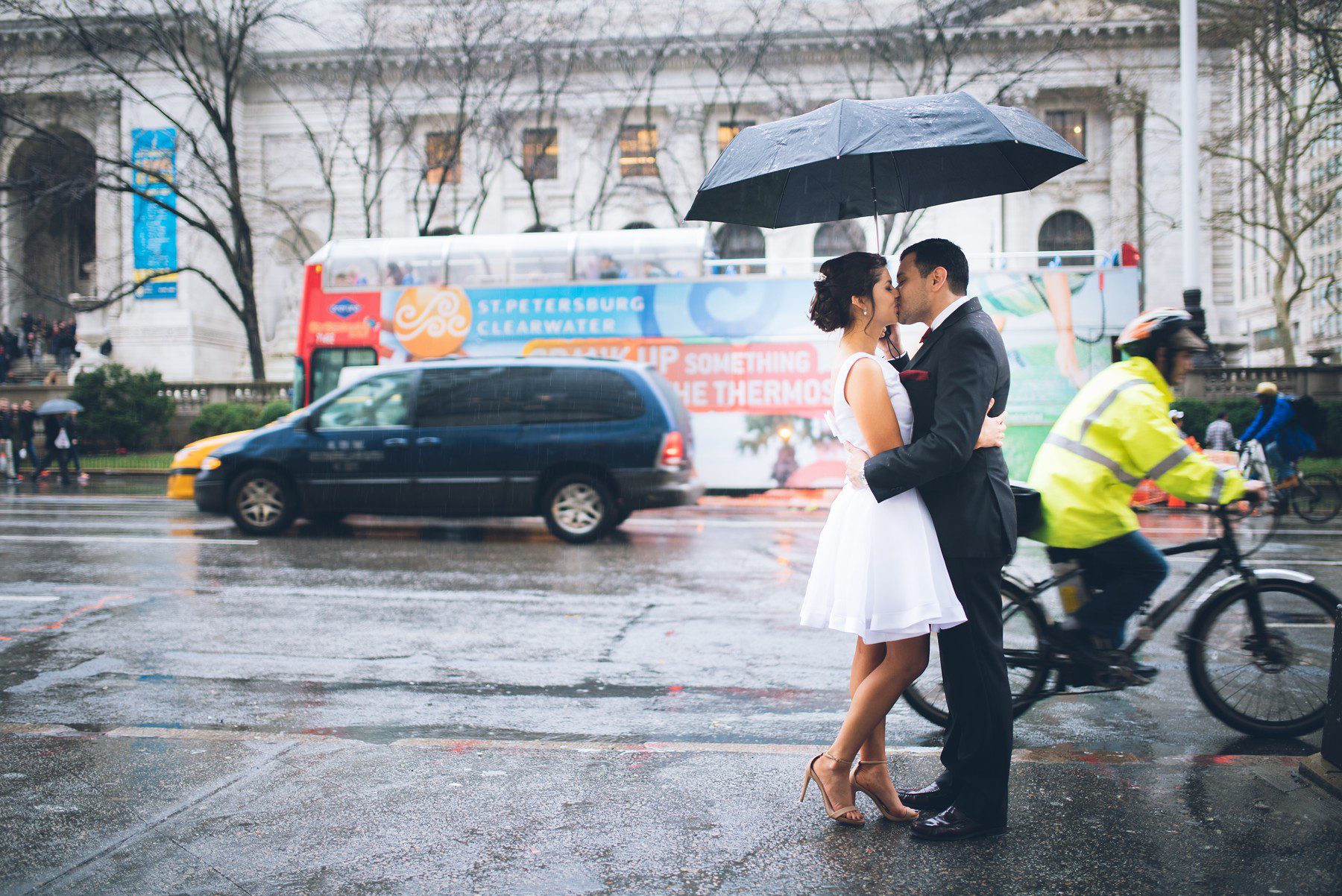 new york rain wedding