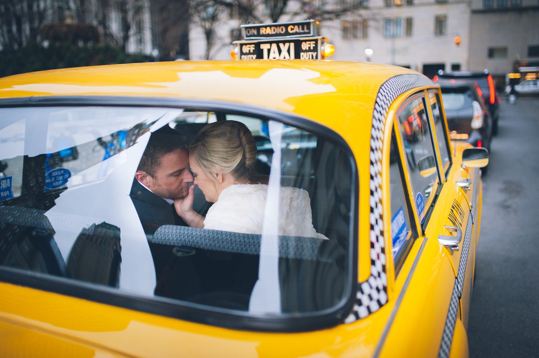 New York Checker Cab Wedding