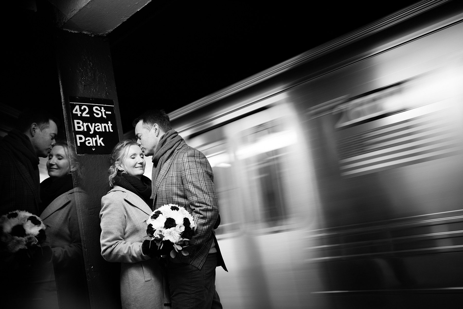 NYC Subway wedding