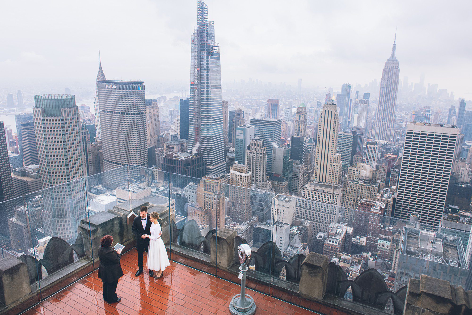 Elopement at the Top of the Rock