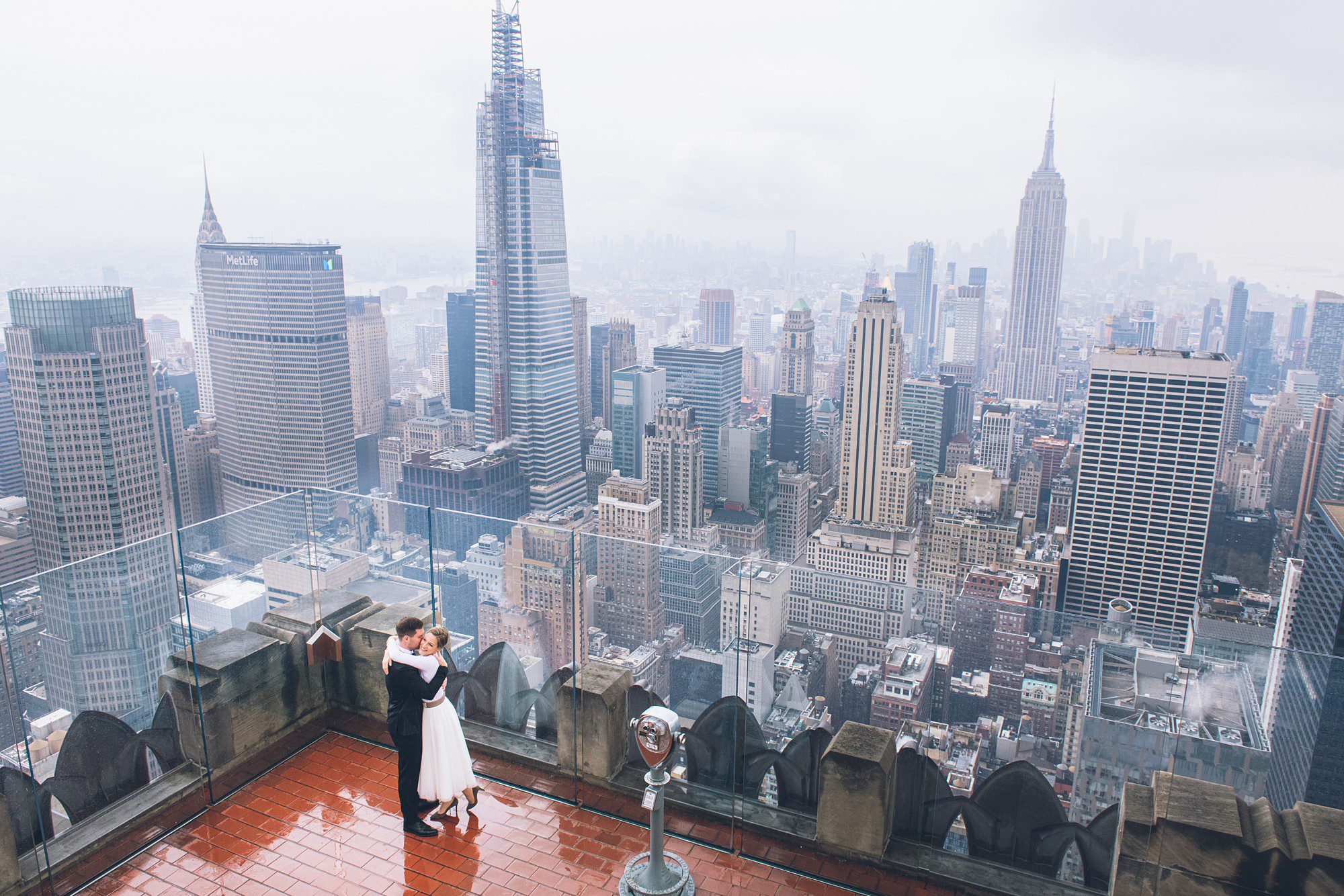 Elopement at the Top of the Rock