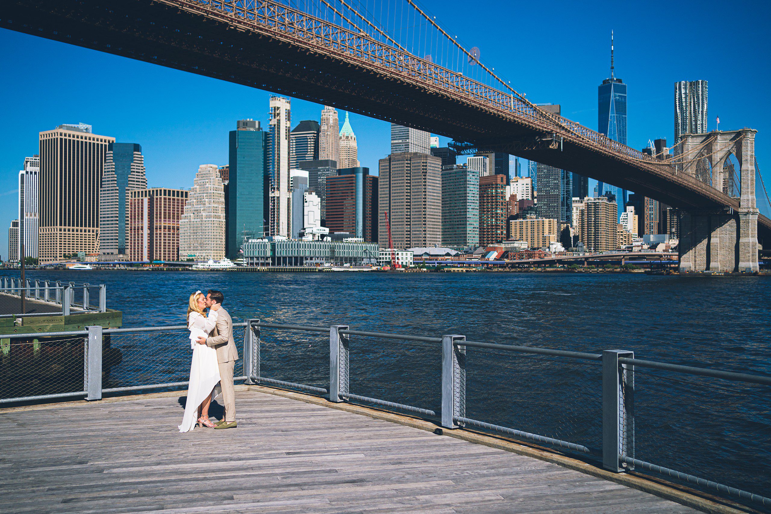 Wedding in Dumbo by Sascha Reinking Photography, NYC Elopement Photographer
