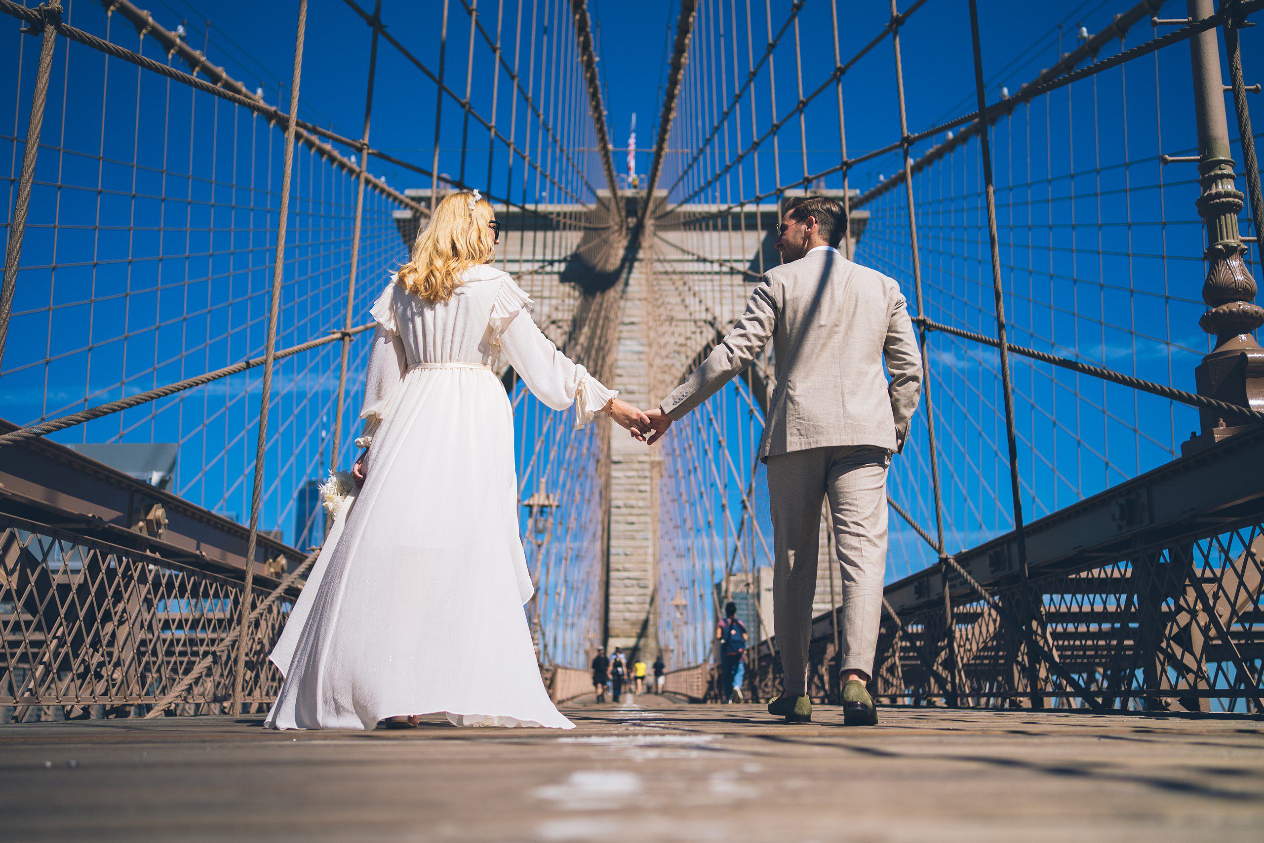 Brooklyn Bridge Park Elopement by Sascha Reinking Photography, NYC Elopement Photographer