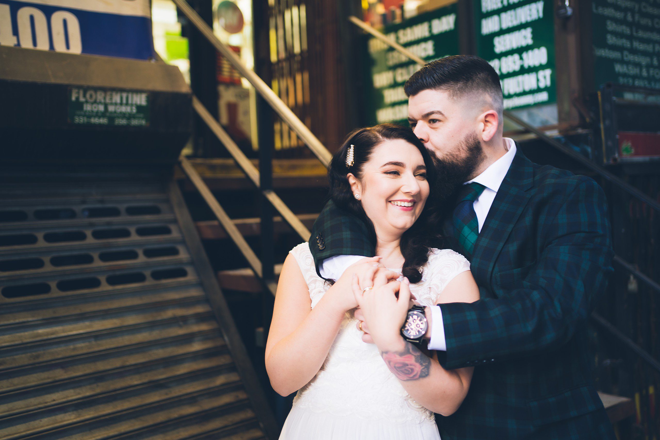 The Pier 15 Elopement of Louise & Jay | An East River Esplanade Wedding by Sascha Reinking Photography
