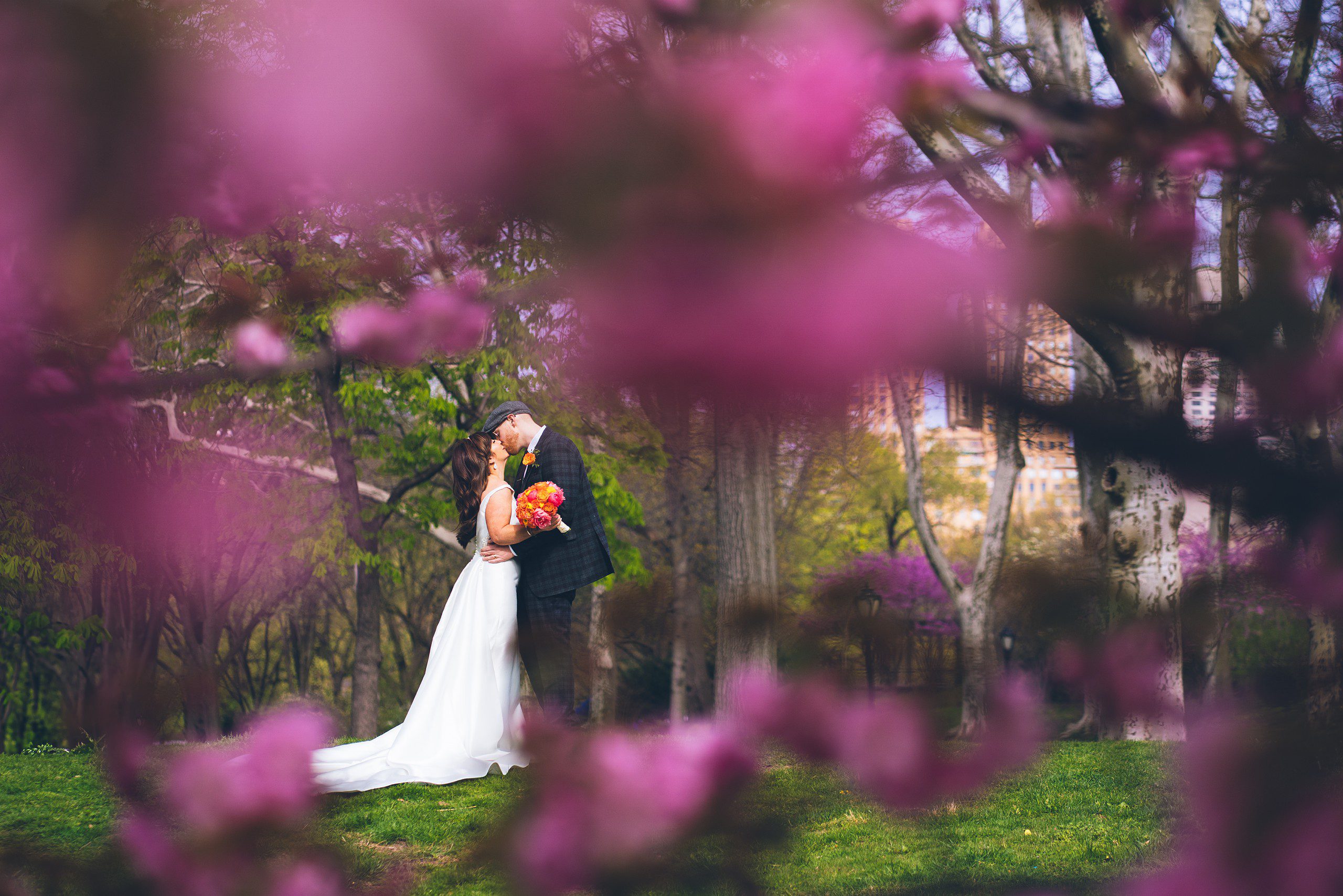 Cherry Blossom Elopement in Central Park by Sascha Reinking Photography