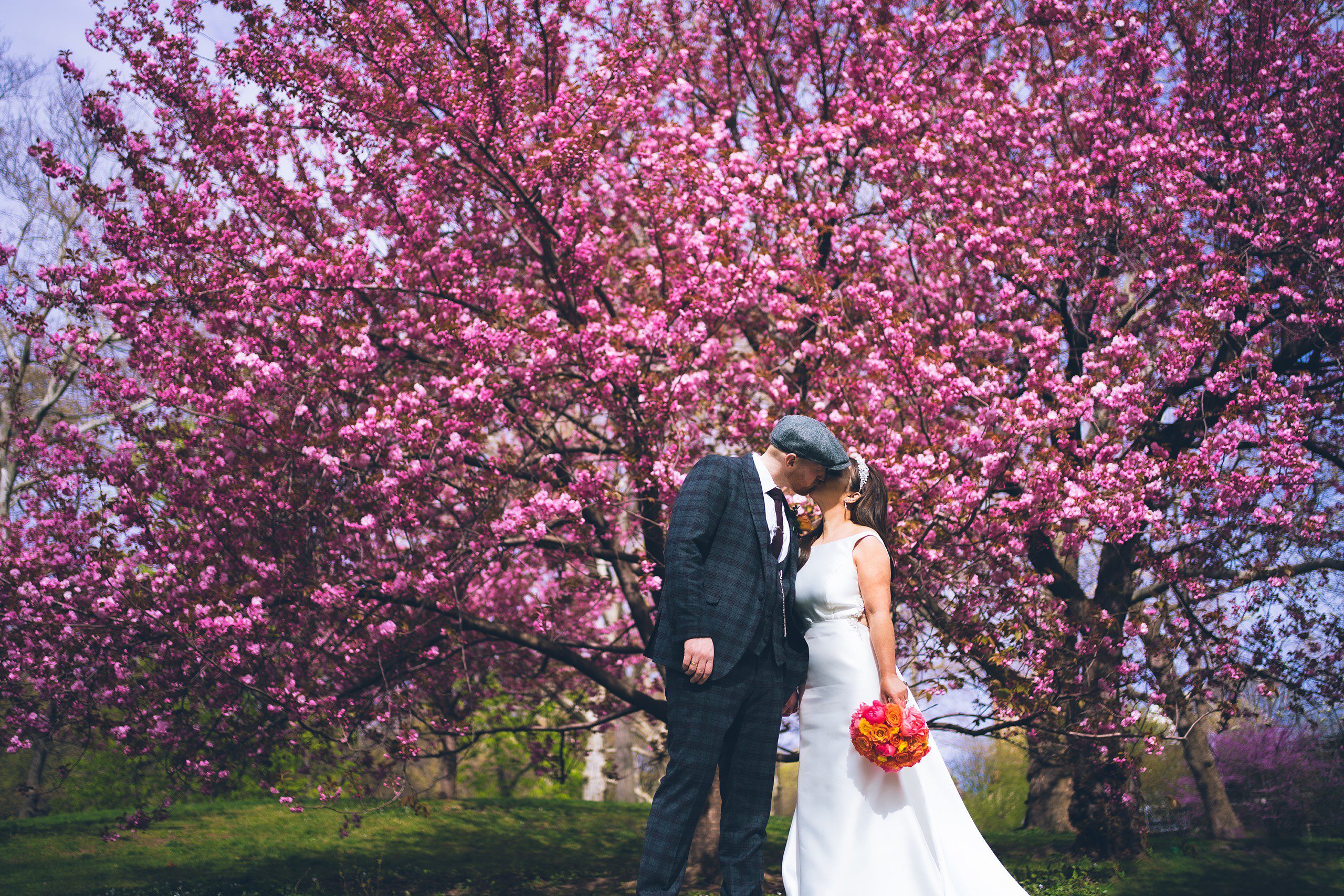 Cherry Blossom Elopement in Central Park by Sascha Reinking Photography